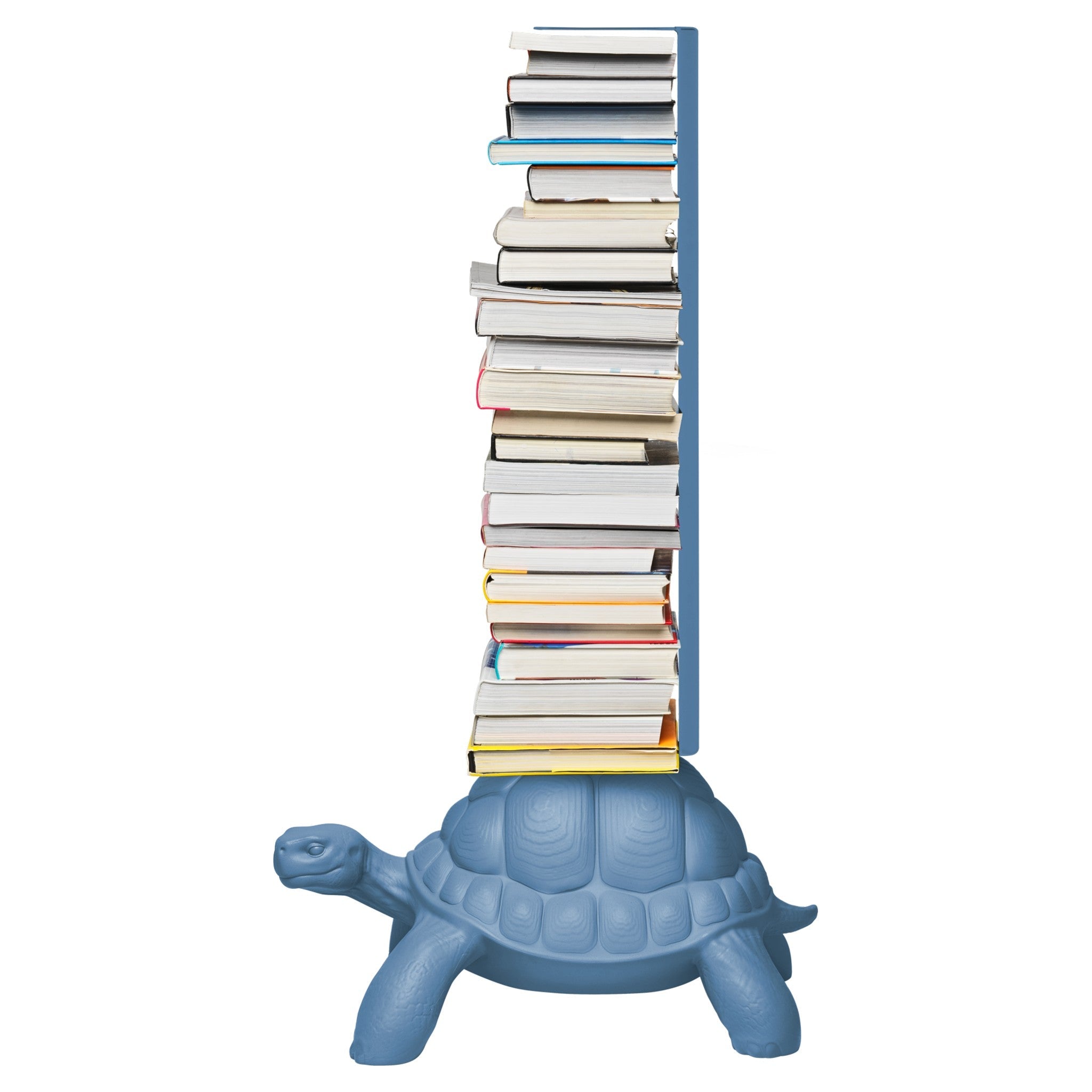 Künstlerisches Bücherregal von Marcantonio in hellblauer Ausführung