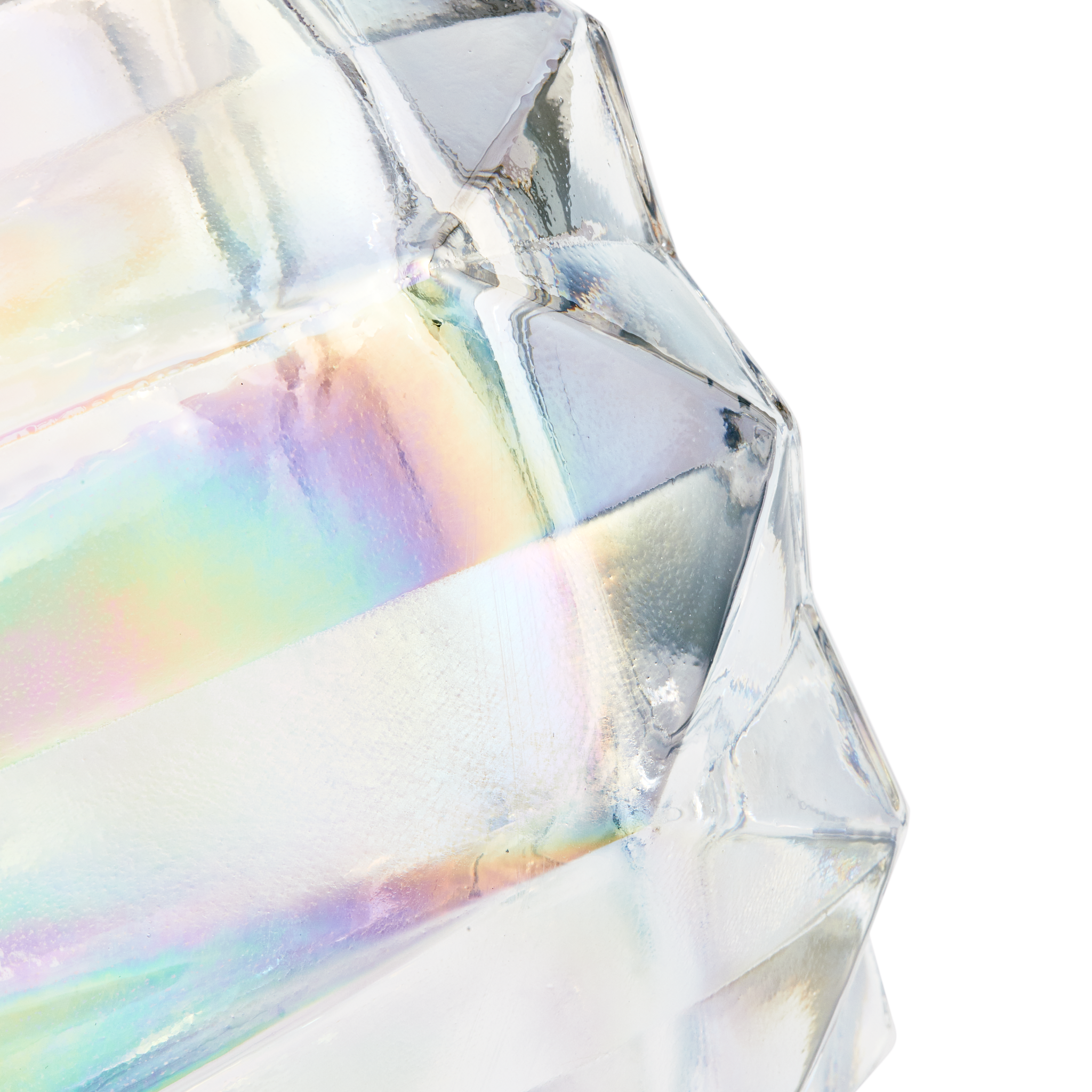 Vase aus klarem Glas mit Regenbogeneffekt von Pols Potten