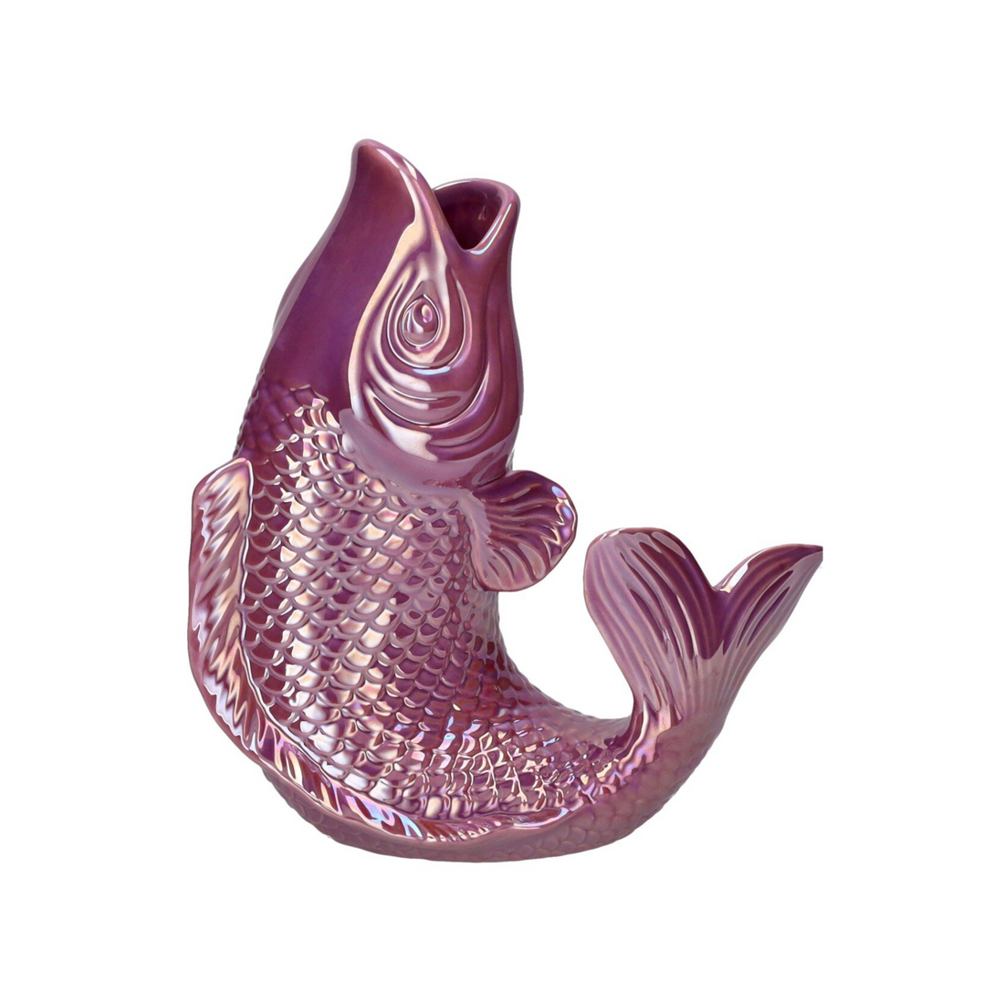 Kleine Vase Mamsell Koi, Fisch, S, im Regenbogen-Look