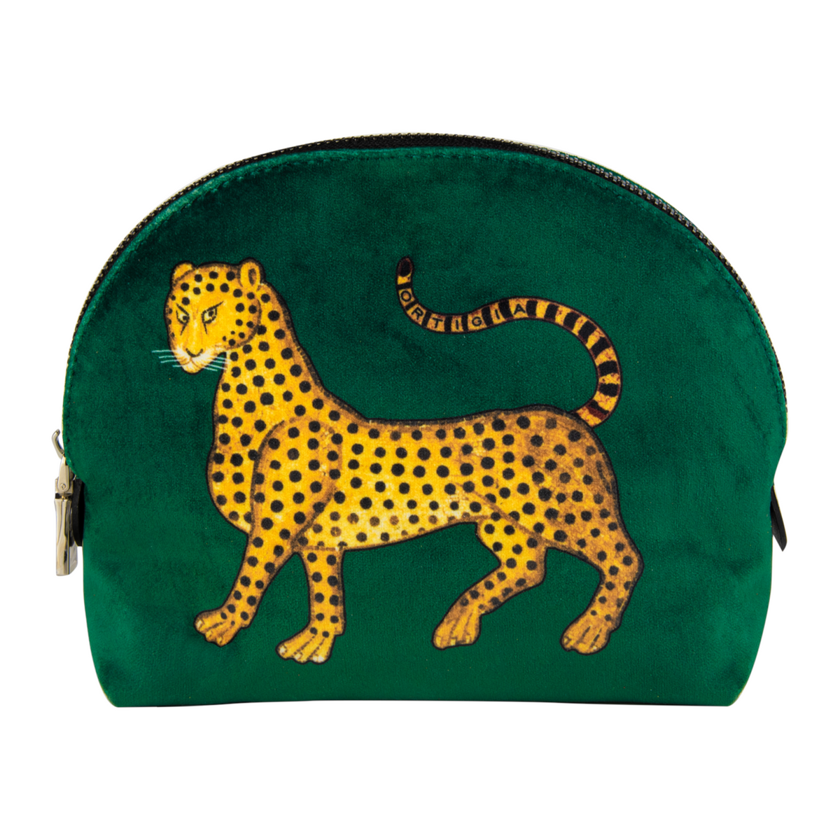 Grüne Velvet Pochette aus italienischem Samt