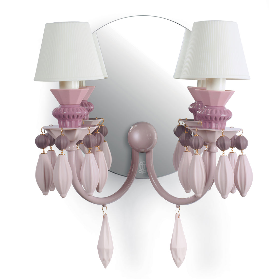 Wandleuchte BELLE DE NUIT in Pink von Lladró