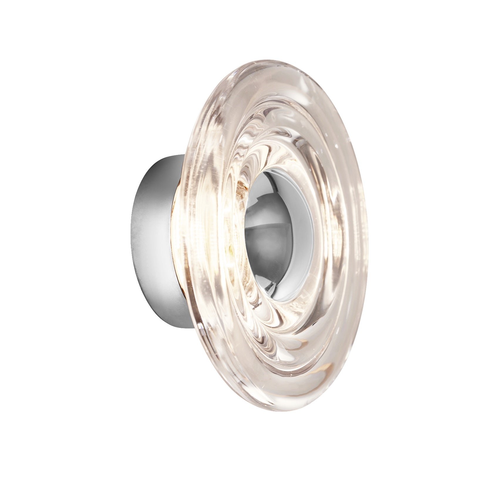 Press Mini Surface Light – Clear Pressed Glass