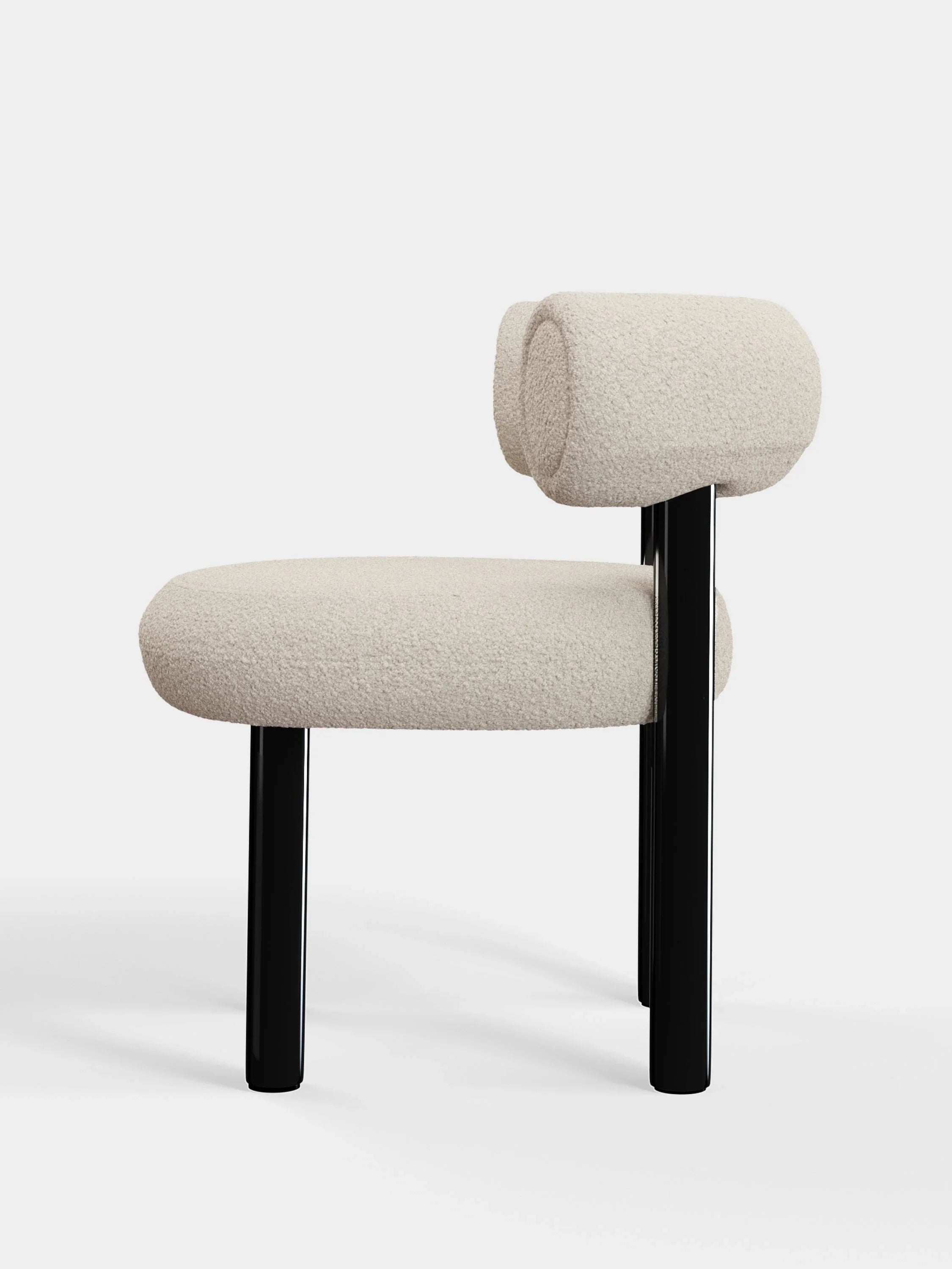 Stühle mit Boucle Stoff