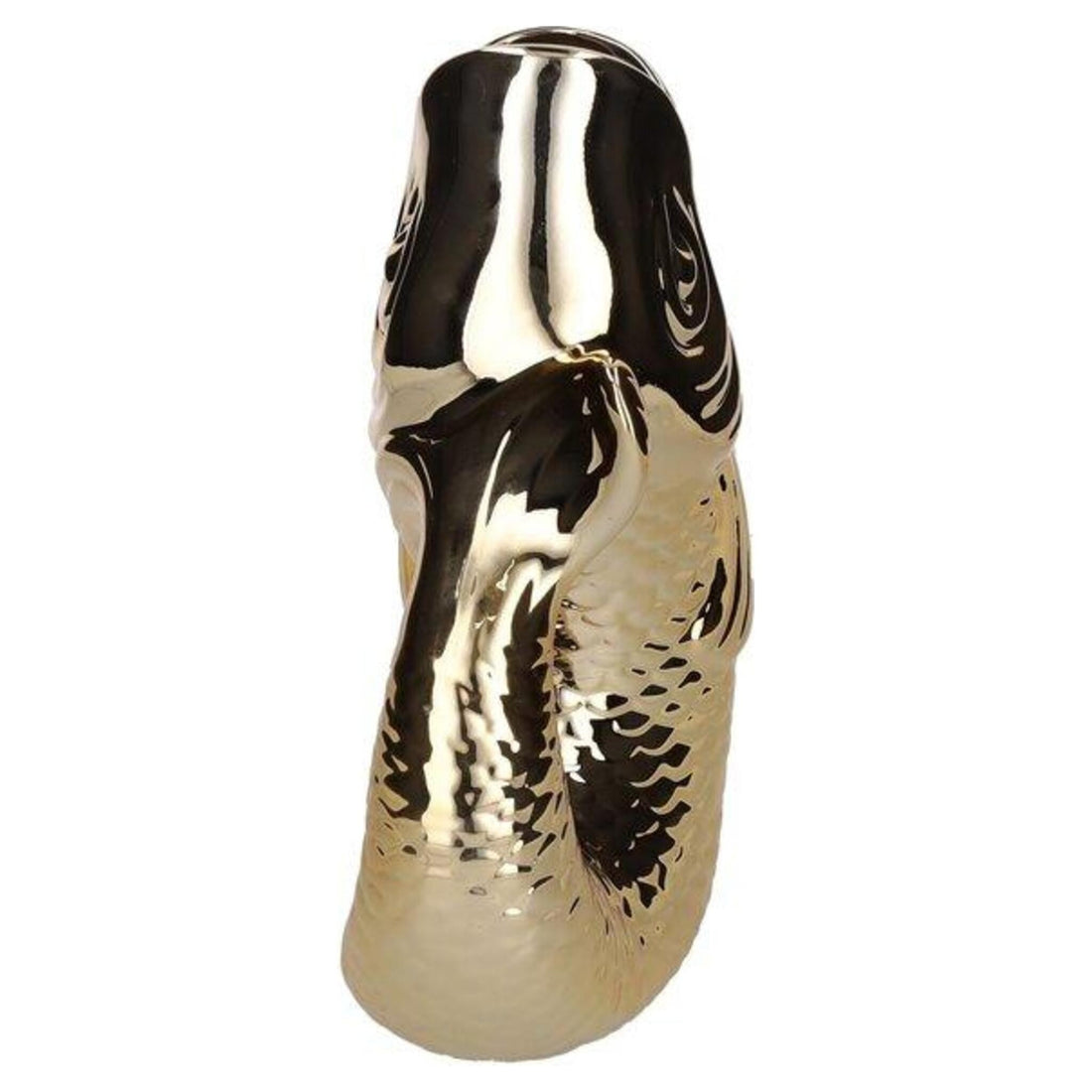 Goldene Monsieur Carafon Fischvase als stilvolle Tischdeko