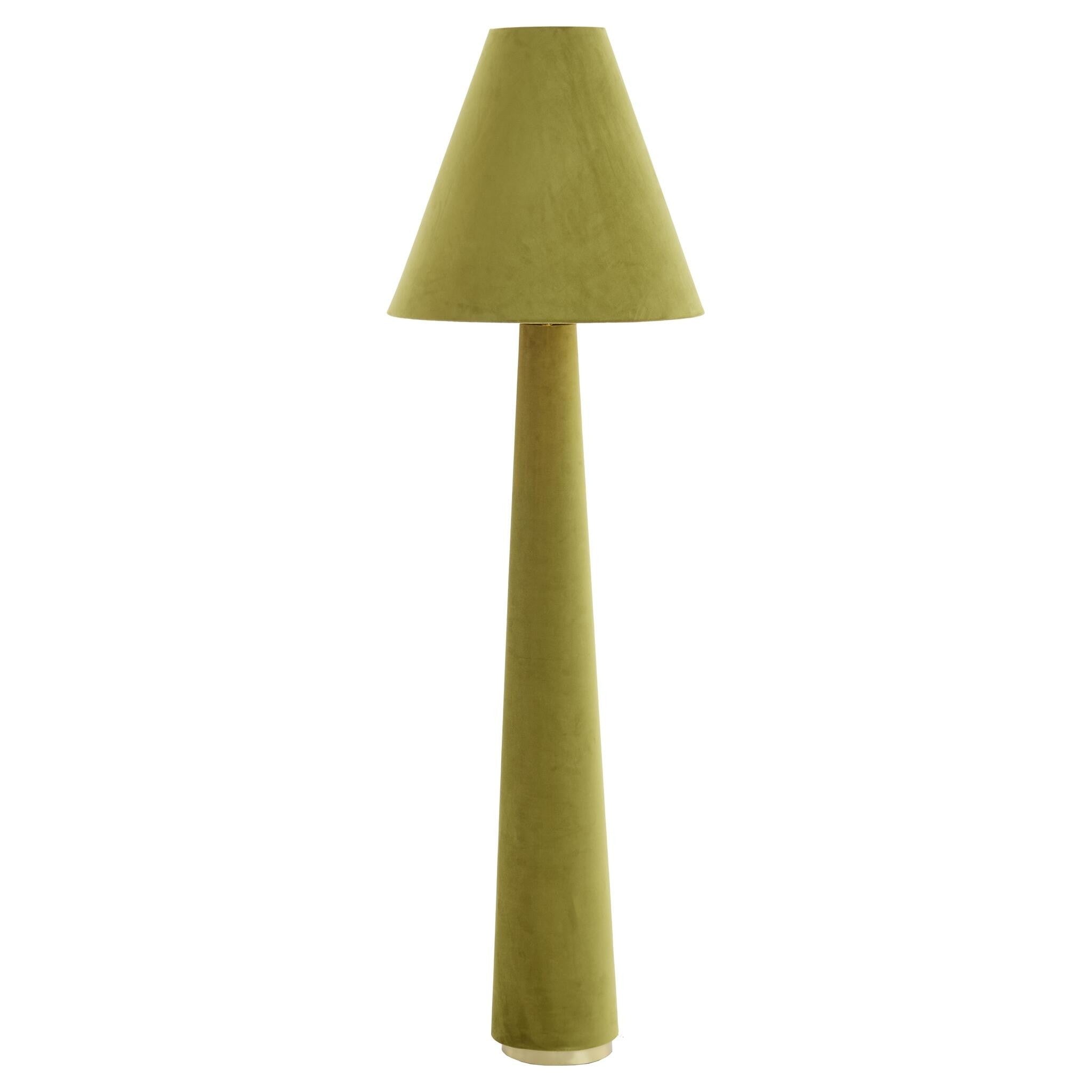 Stehleuchte Ø50x168 cm DEVIA Velvet grün im modernen Design