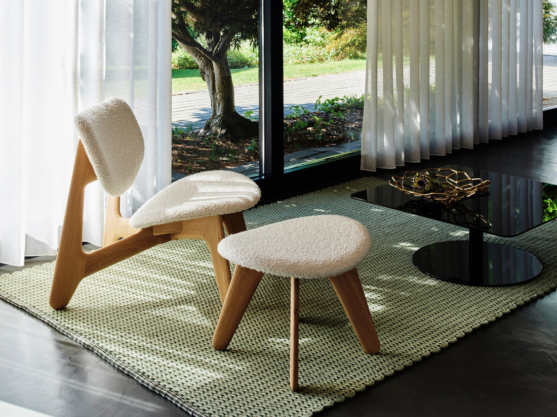 Alfombra de pana verde para interior y exterior