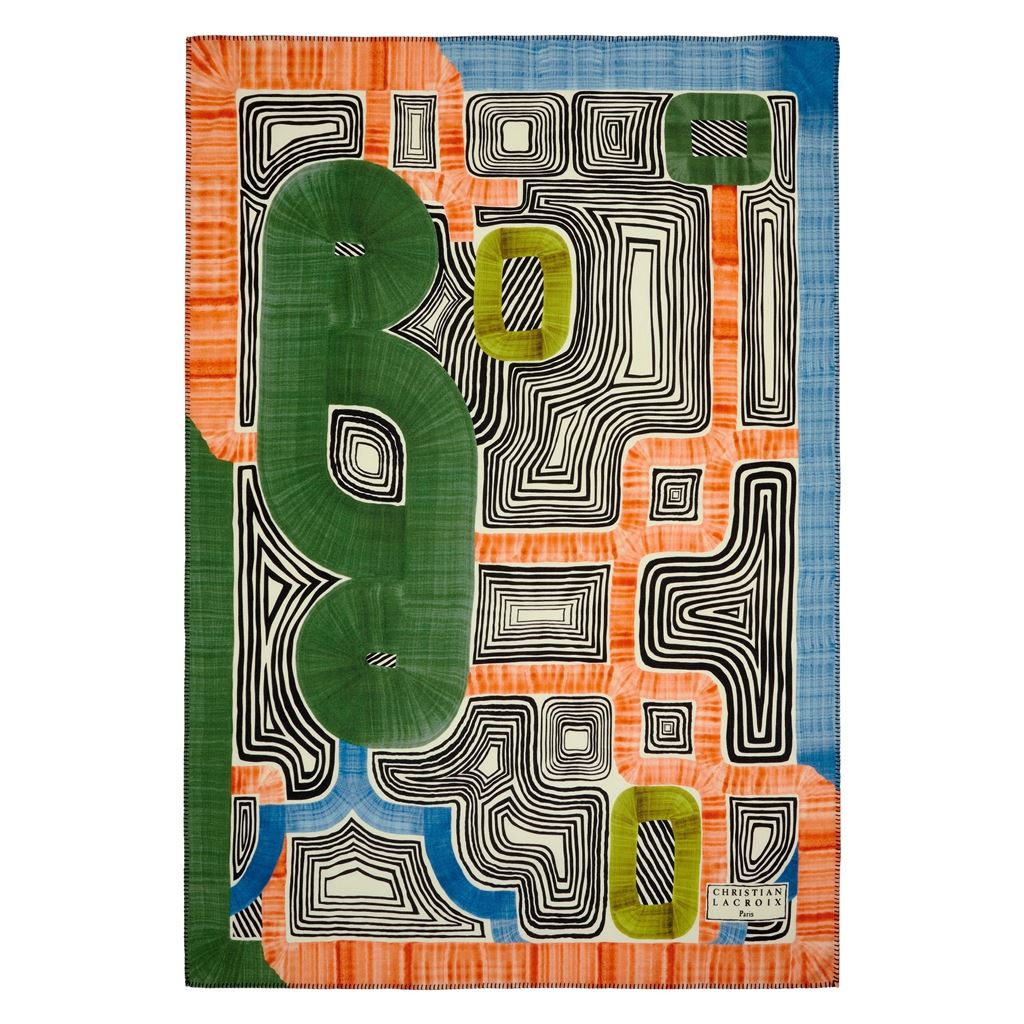 Merino-Wolle Decke CYPRES von Christian Lacroix