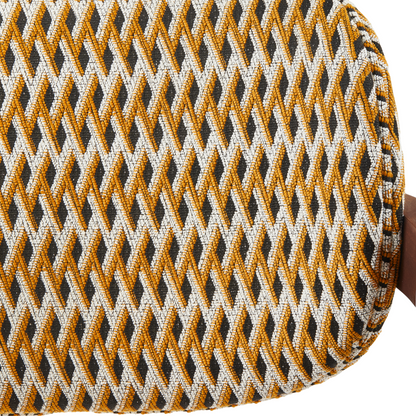 Esszimmerstuhl mit Geo-Pattern und Eschenholzgestell