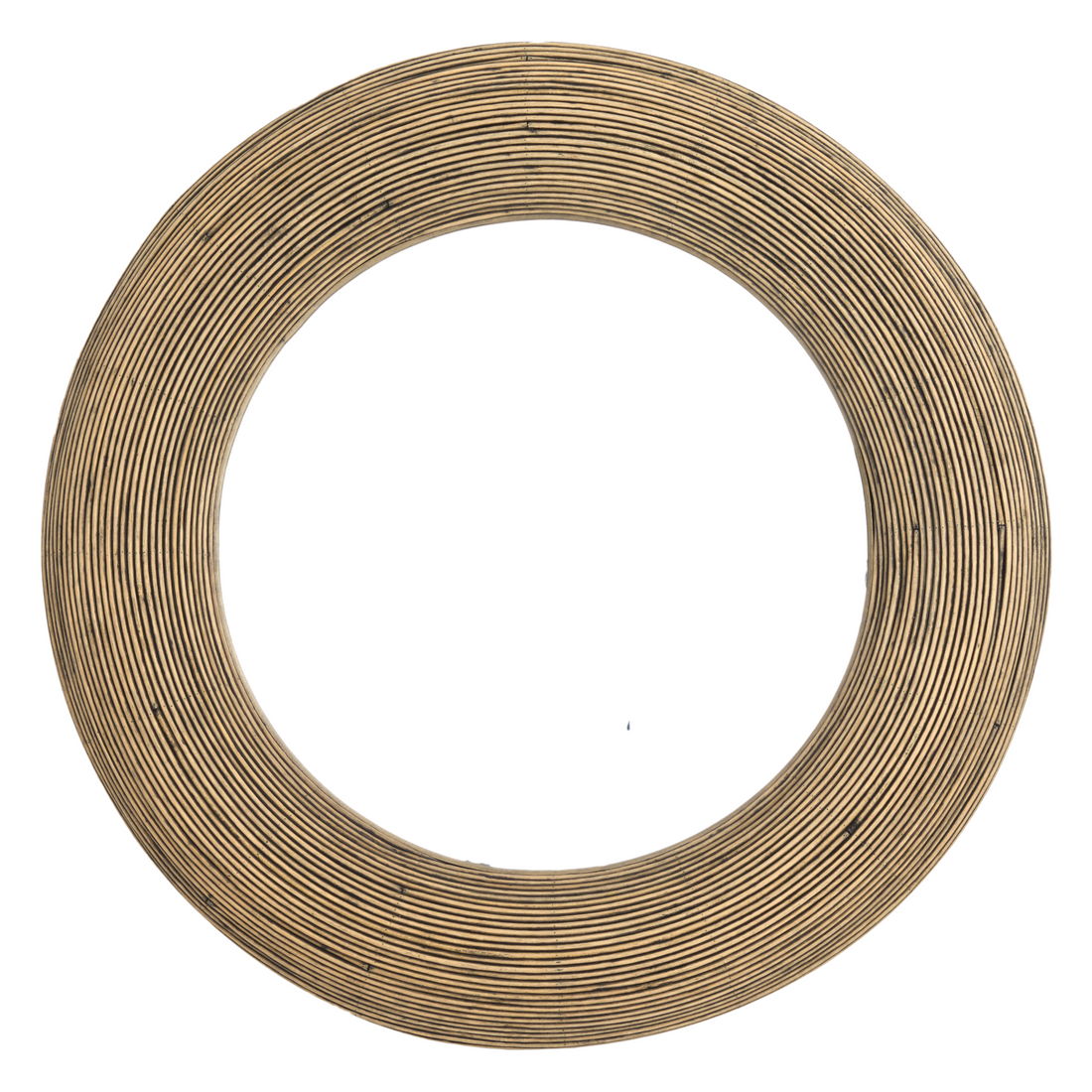 Runde Spiegel PIEDRE aus Rattan von Light & Living