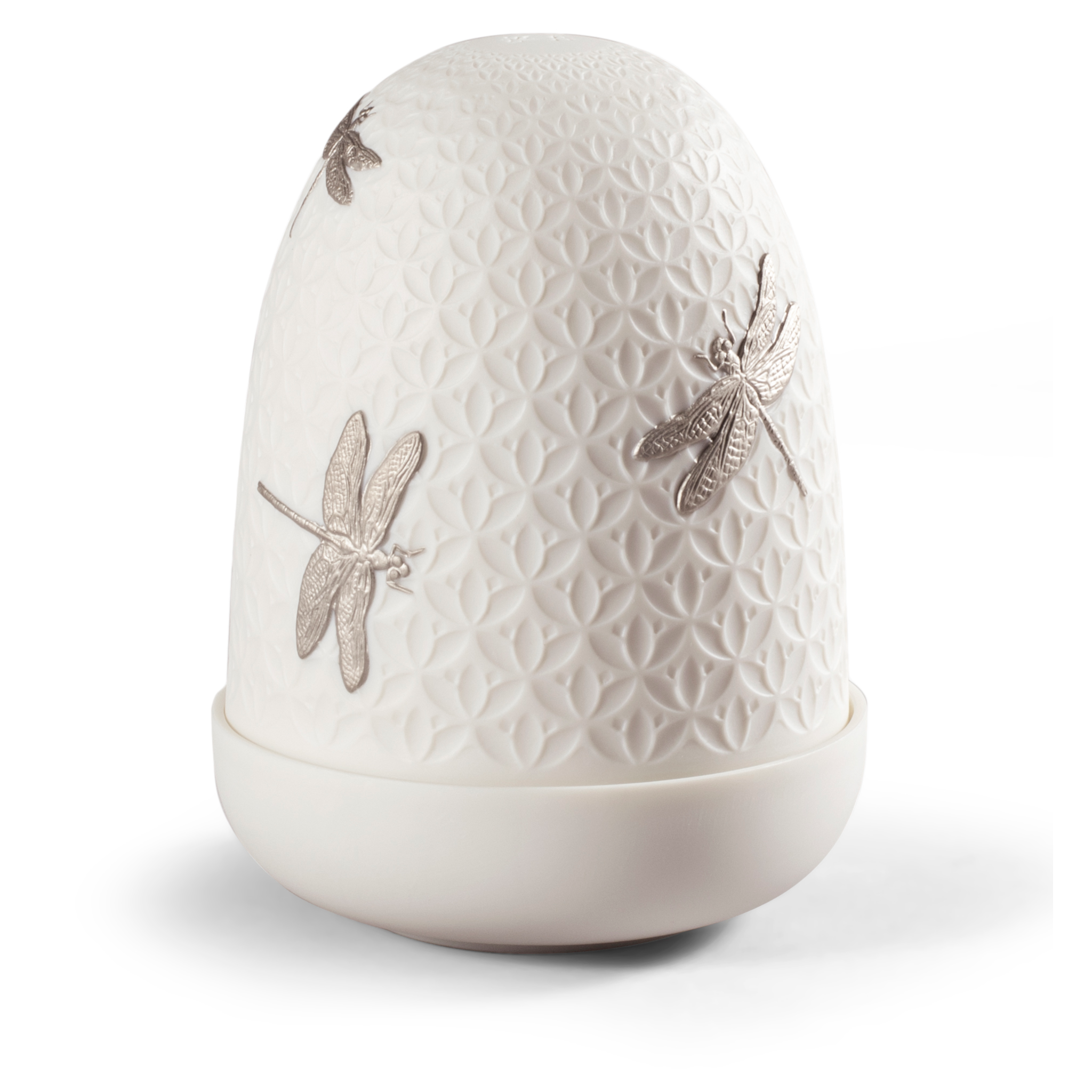 Handgefertigte Porzellanlampe von Lladró mit LED-Dimmer
