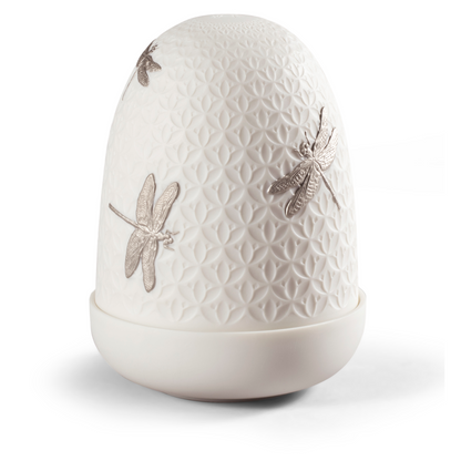 Handgefertigte Porzellanlampe von Lladró mit LED-Dimmer
