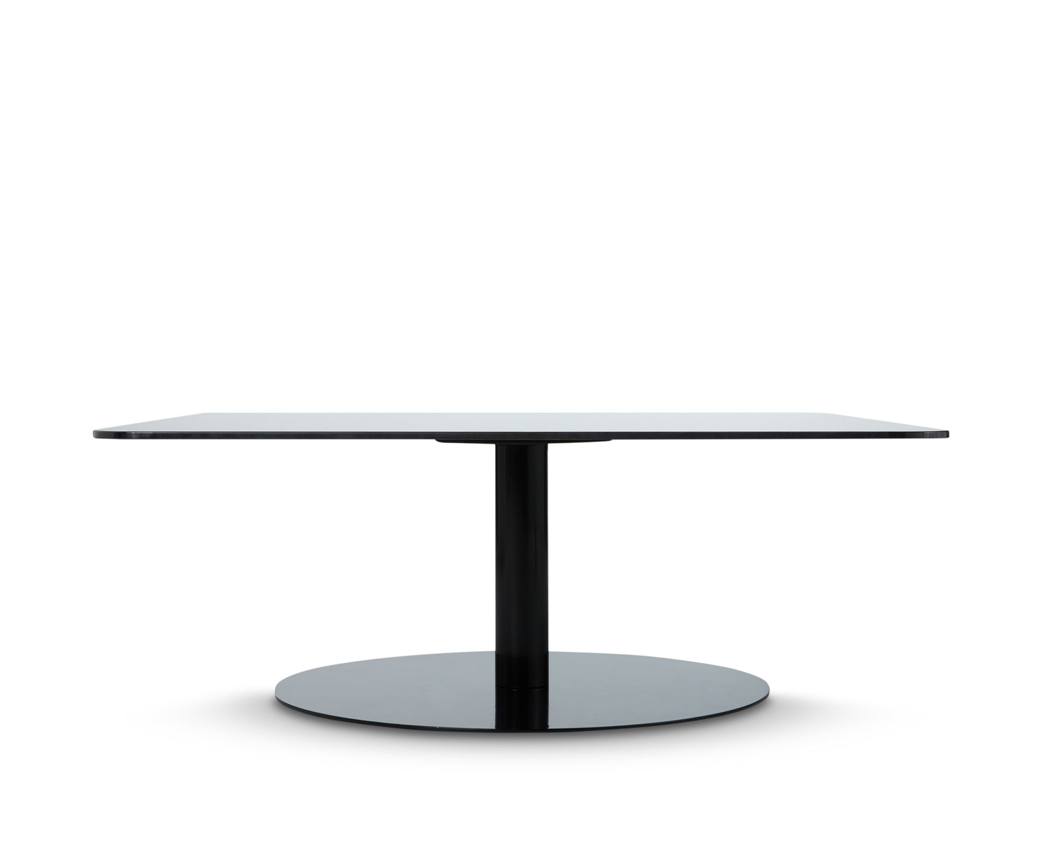 Flash Square Table – Couchtisch aus Stahl &amp; Glas in Schwarz