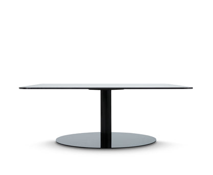 Flash Square Table – Couchtisch aus Stahl &amp; Glas in Schwarz