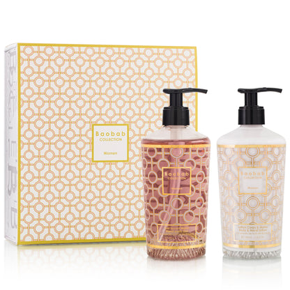 Baobab Collection – Geschenkbox „Women“: Handgel &amp; Bodylotion (2 x 350 ml)