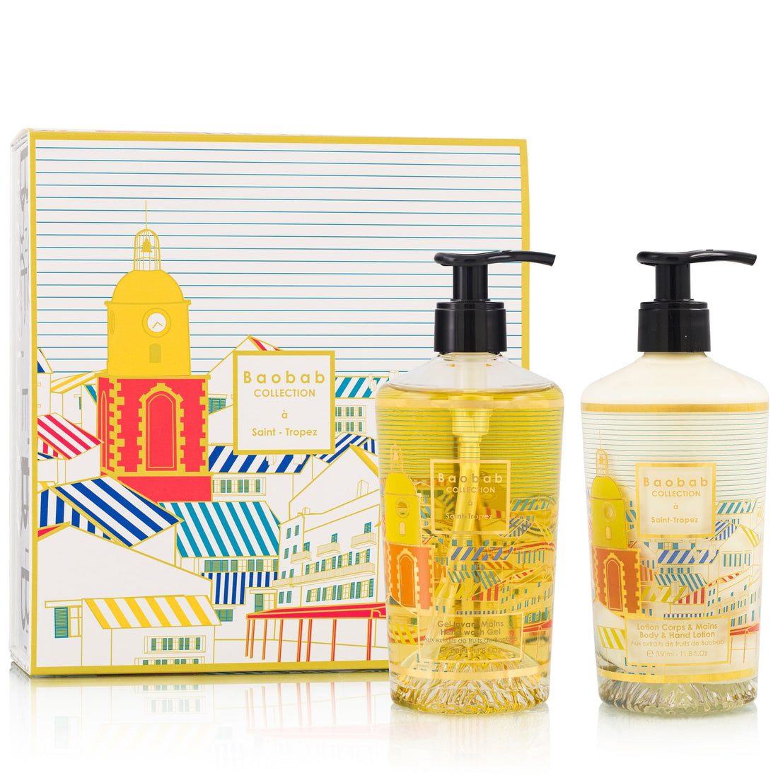 Geschenkbox "A SAINT-TROPEZ" - Lotion für Körper und Hände & Handgel