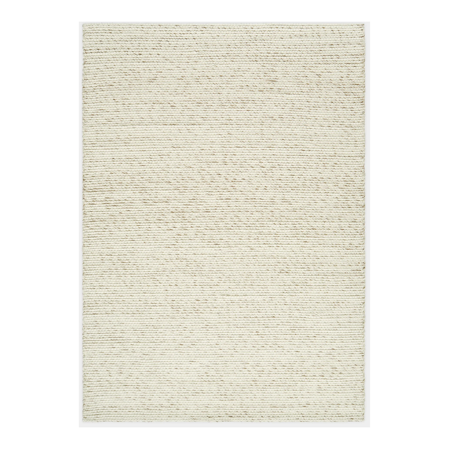 Handgewebter Extra Large Teppich aus natürlicher Wolle und Baumwolle. Zweifarbige Textur, entworfen in London und gefertigt in Nordindien vom Tom Dixon