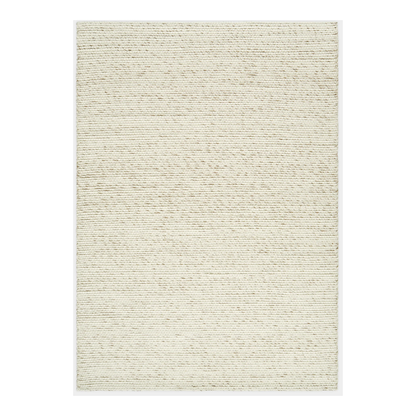Handgewebter Extra Large Teppich aus natürlicher Wolle und Baumwolle. Zweifarbige Textur, entworfen in London und gefertigt in Nordindien vom Tom Dixon