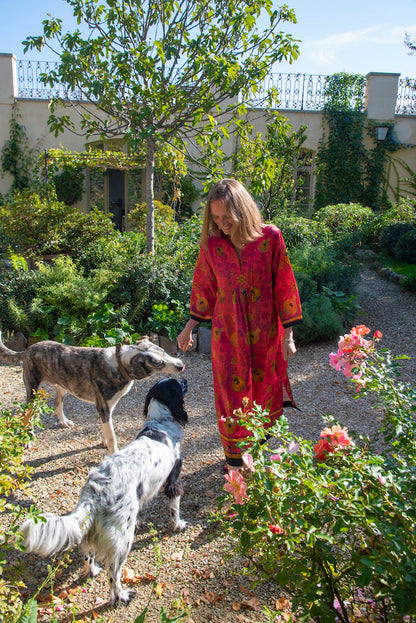 Kaftan MELOGRANO rot