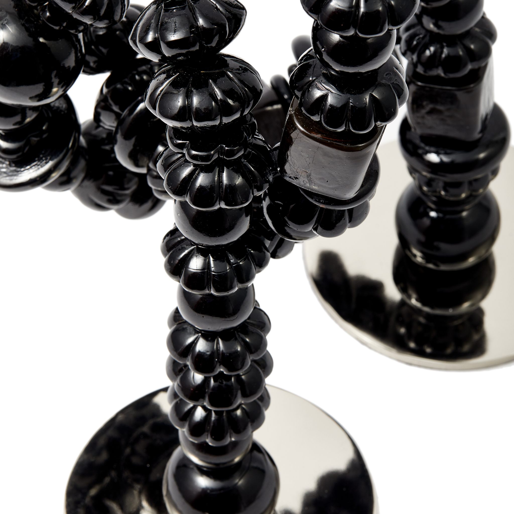 Detailansicht des Pols Potten Beads-Kerzenhalters aus Glasperlen
