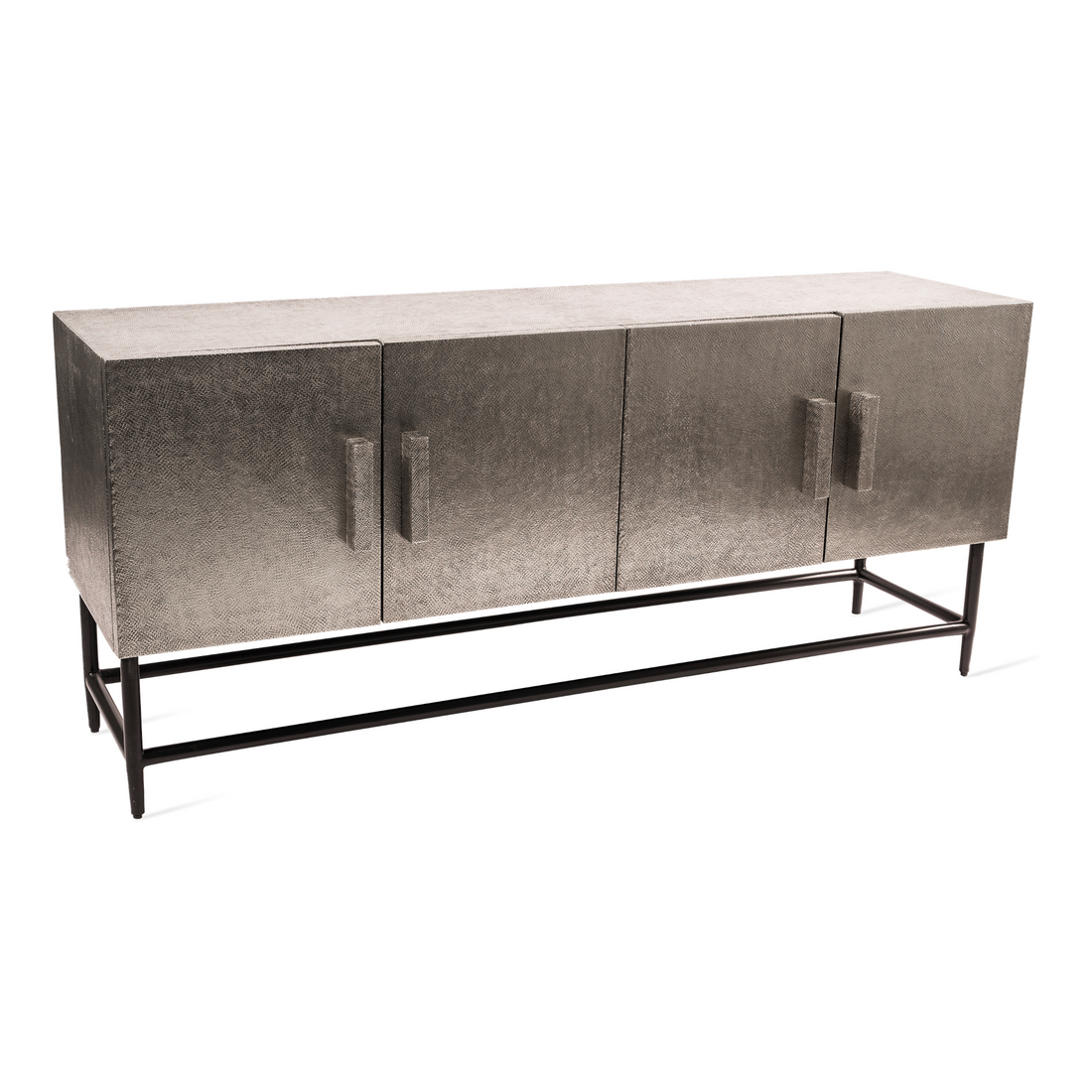 Modernes Pols Potten Cabinet mit pulverbeschichteten Beinen.
