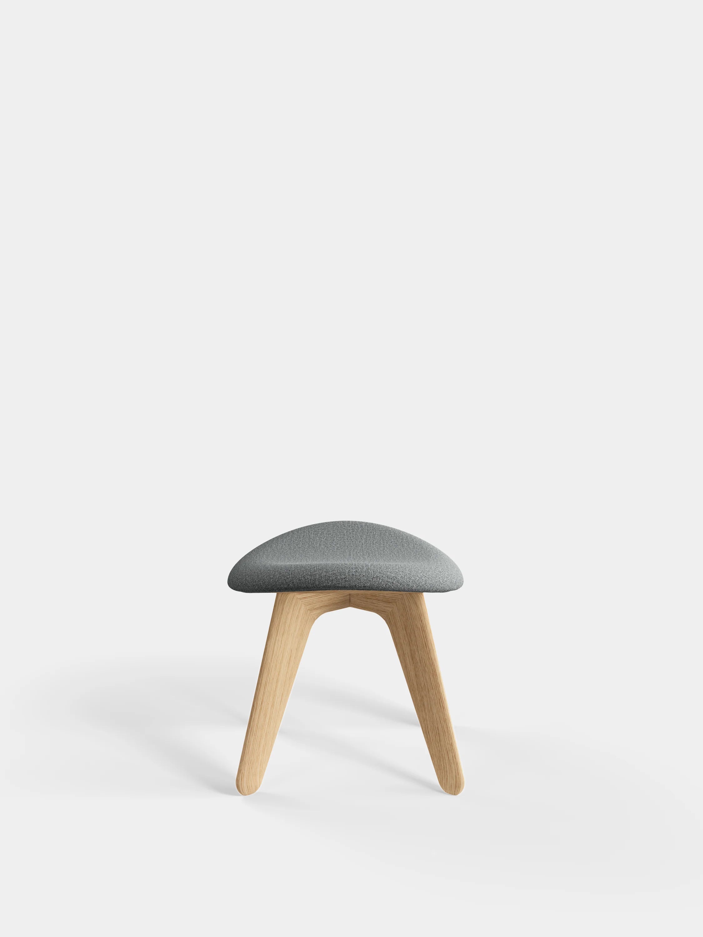 Slab Ottoman | puf de salón en gris