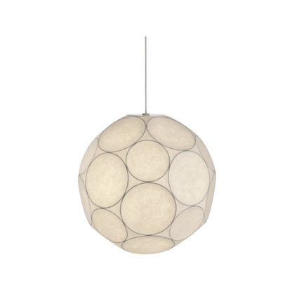 Soft Medium Pendant White Sprayed TPU hängt in modernem Wohnraum mit diffusem Licht