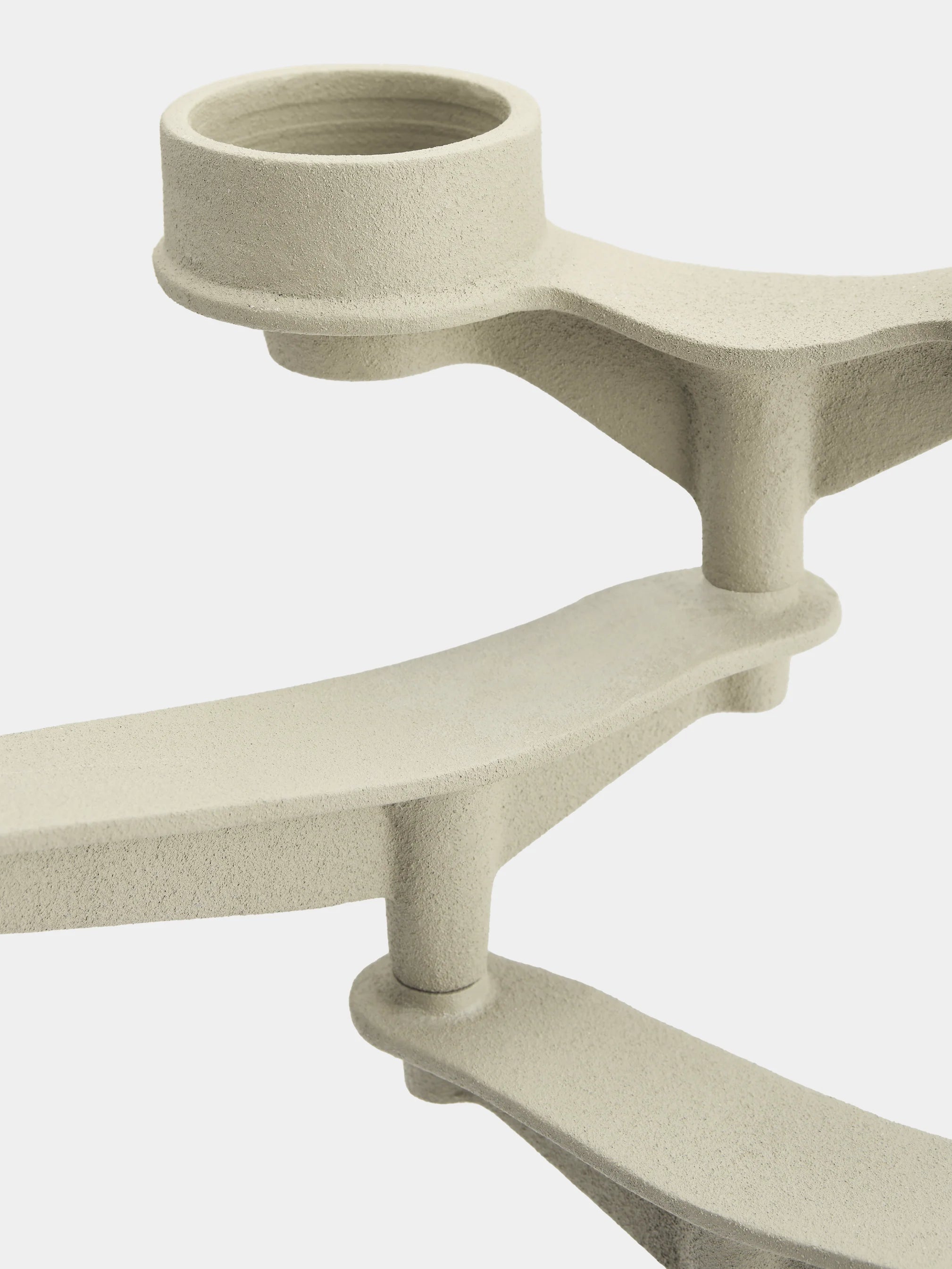 Spin Mini Candelabra - Kerzenständer in beige-grau