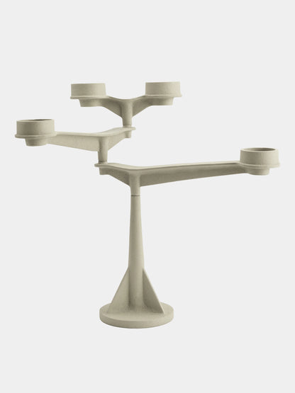 Spin Mini Candelabra - Kerzenständer in beige-grau