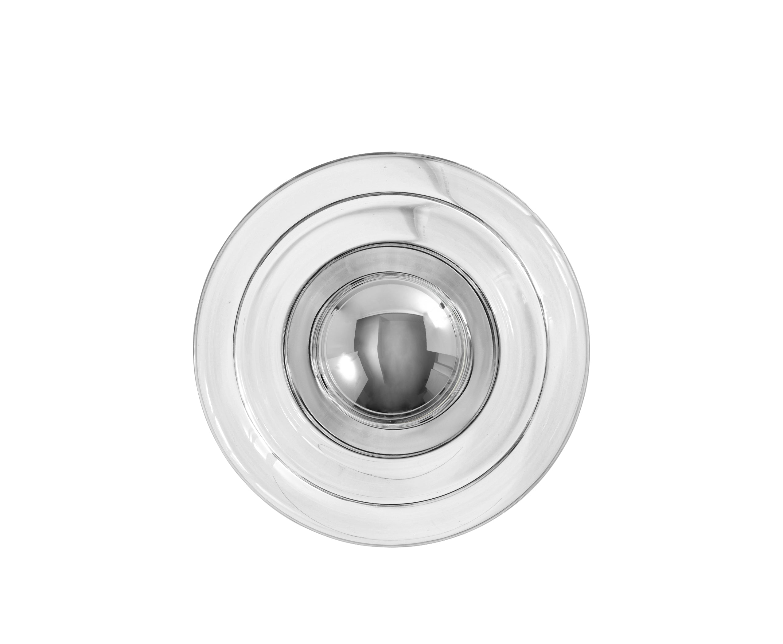 Lámpara de superficie Press Mini – Vidrio prensado transparente