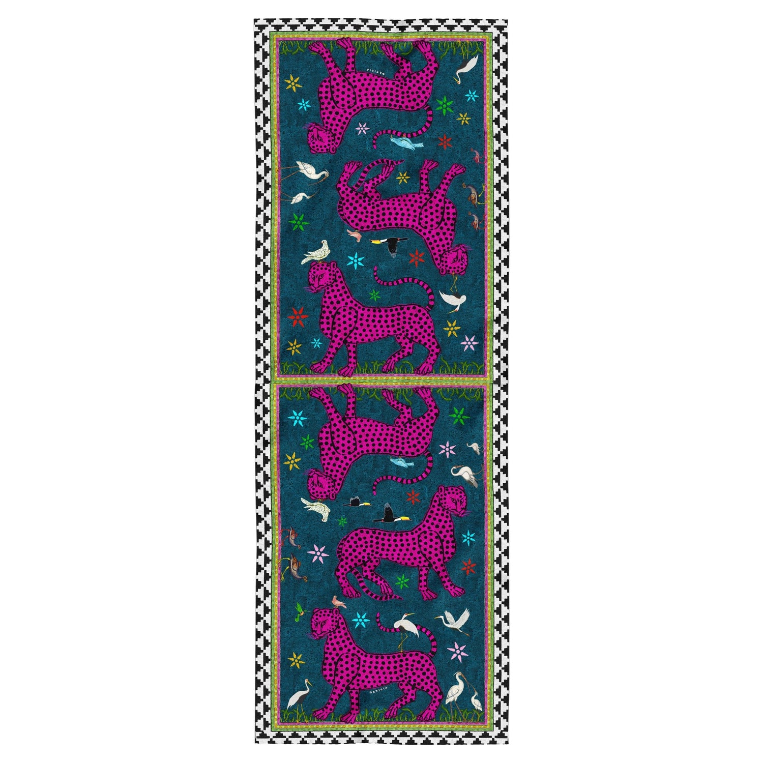 Ocelot Seidenschal Petrolio 200x70cm als stilvolles Accessoire