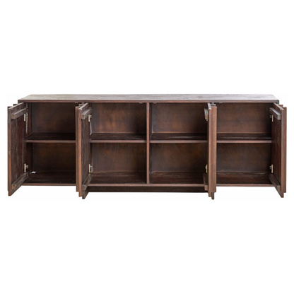 Robuster Schrank "Lavinio" aus exotischem Holz von Light &amp; Living.