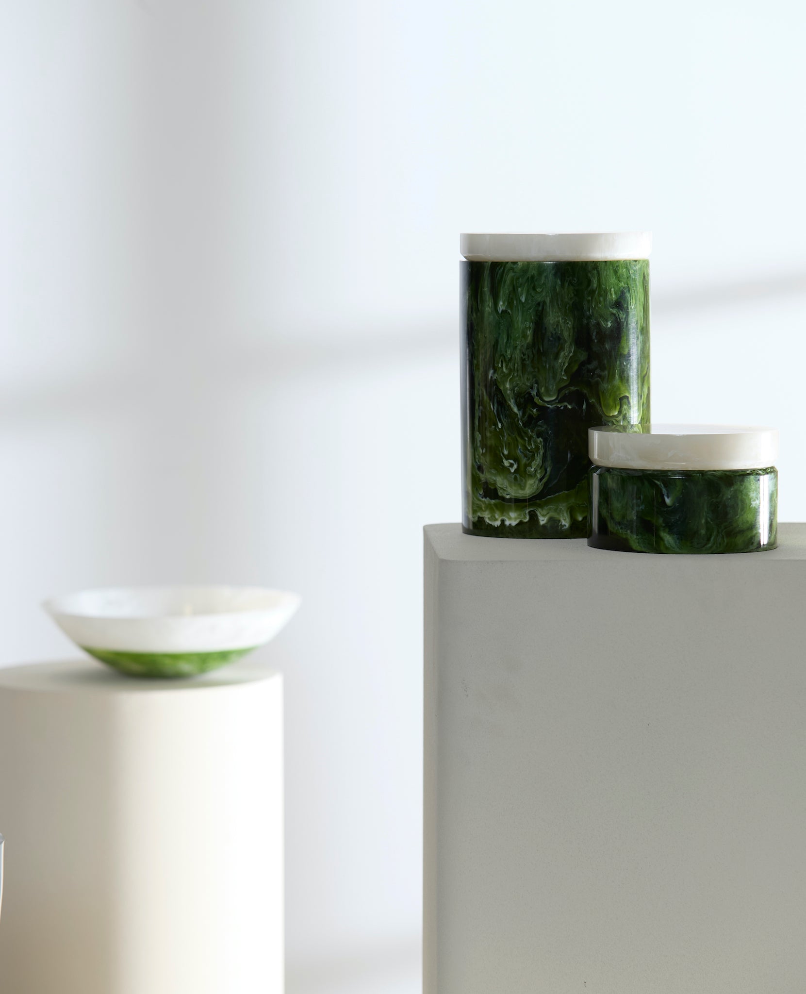 Aufbewahrungsboxen mit Deckel und Schalen von Light &amp; Living 