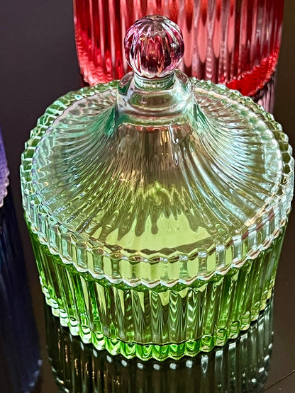 Candy stripe CANDY STRIPE en verde/menta claro ø10 x 12cm