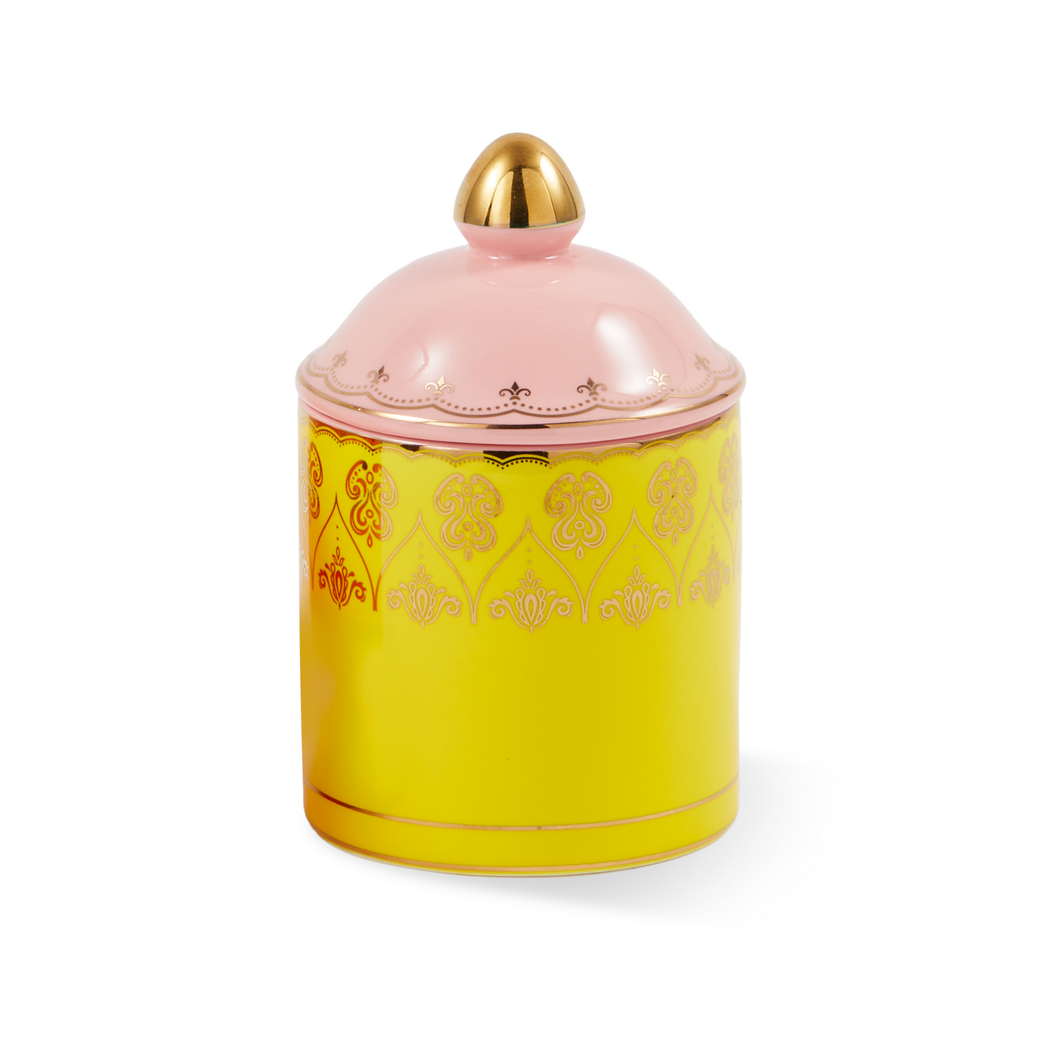 Grandpa Jar - S Vorratsglas aus Porzellan mit Golddeckel