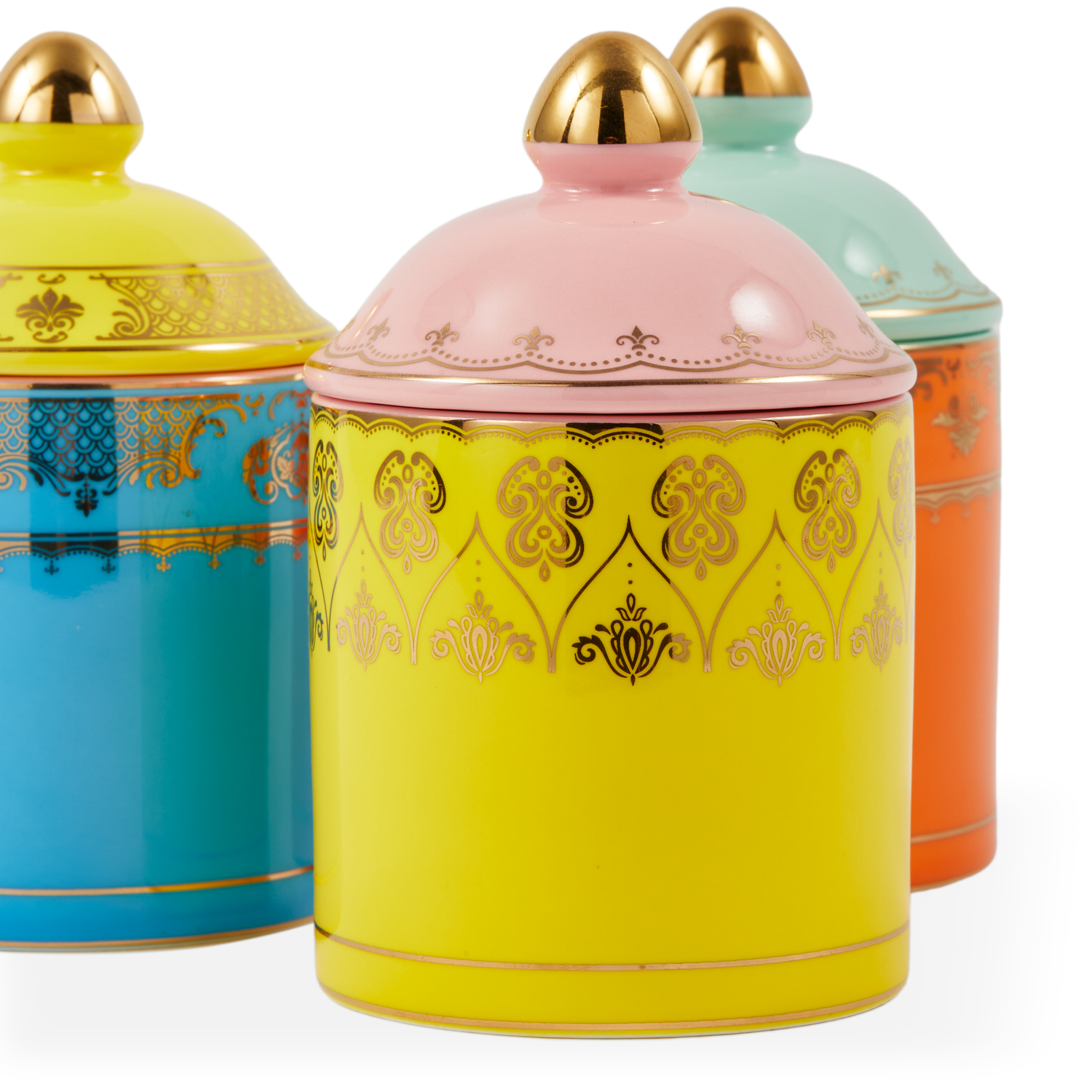 Designglas Grandpa Jar - S aus Porzellan in Gold