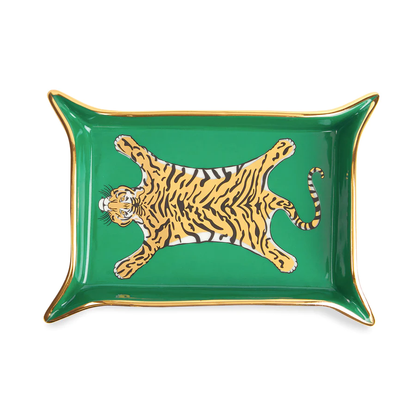 Aufbewahrungsschale TIGER VALET in grün gold