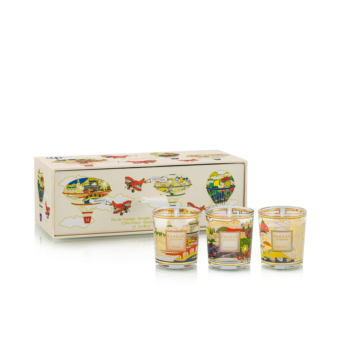 Trio Travel Duftkerzen „Cap vers le Sud“ der Marke baobab