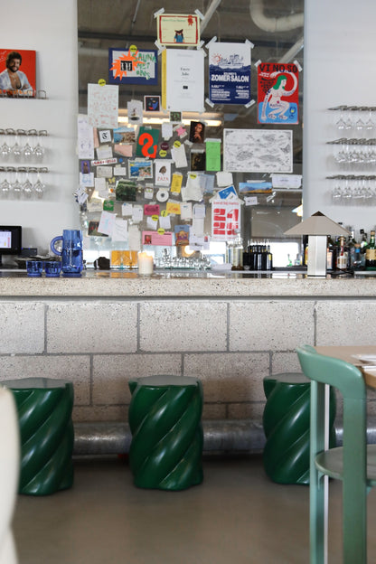 Bar Einrichtung - Design Hocker Marshmallow in grün von &amp;k Amsterdam