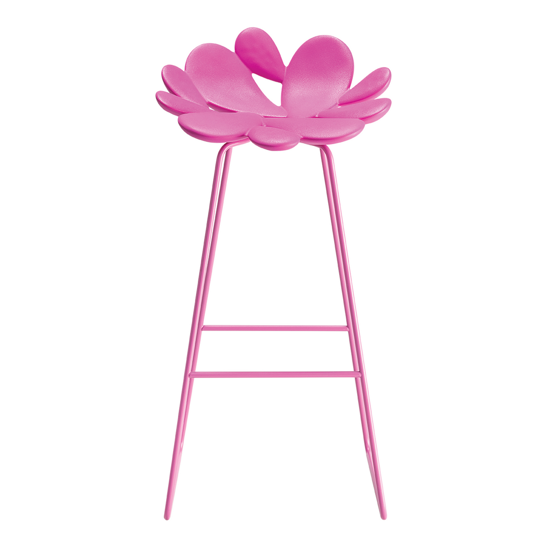 FILICUDI Hocker in Fuchsia mit kaktusförmiger Sitzschale