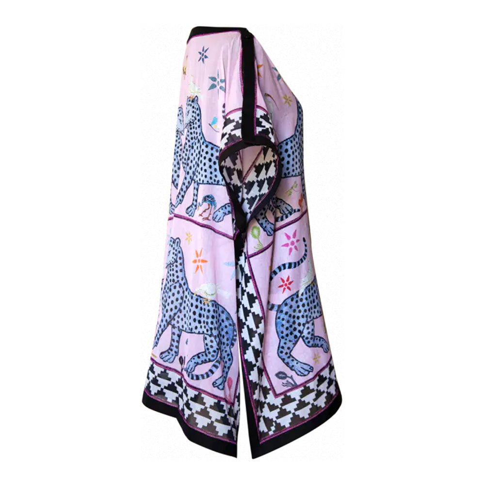 Strandkleid, rosa rosé / bunt