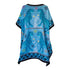Strandkleid hellblau cyan / bunt