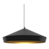 Skulpturale Beat Pendelleuchte von Tom Dixon mit LED Ring in schwarzem Metall, modern hängend in zeitgenössischem Interior