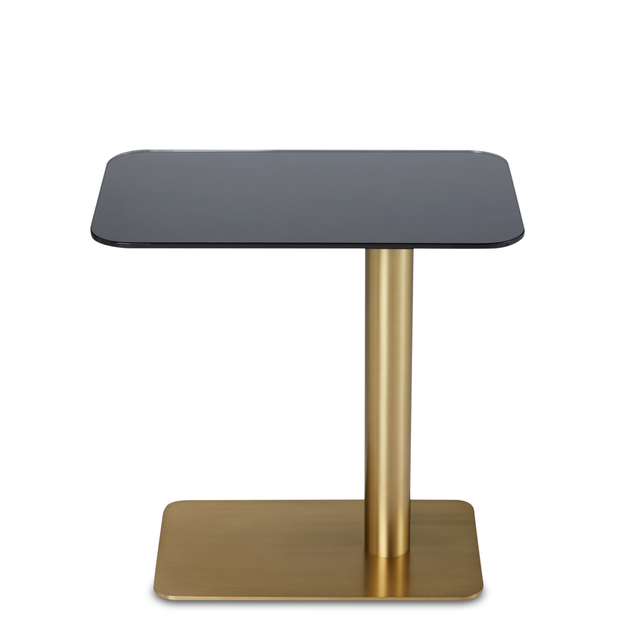 Flash Circle Table in Brass &amp; Mirrored Glass