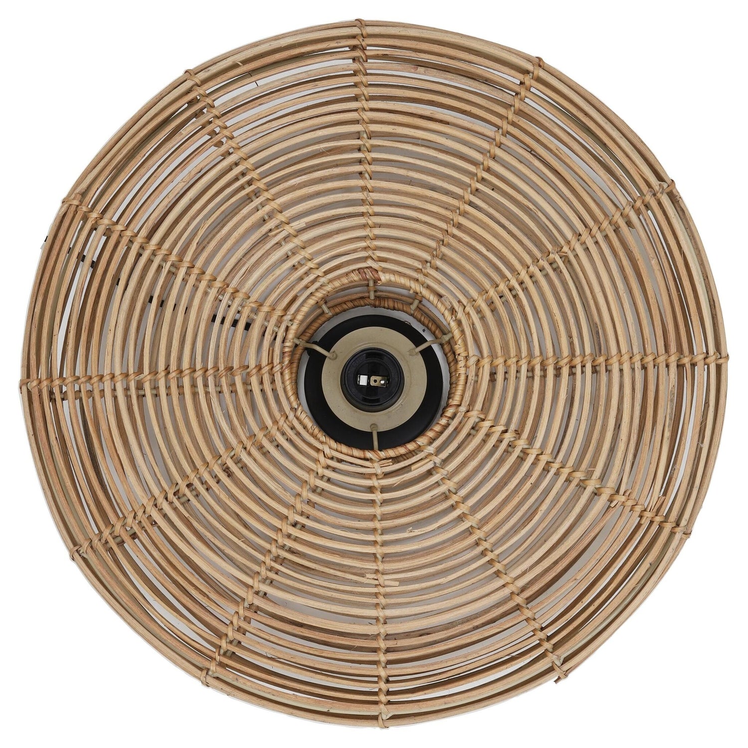 Stilvolle MATAKA Rattan Wandleuchte Ø51x21 cm an der Wand