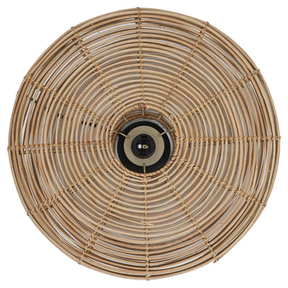 Stilvolle MATAKA Rattan Wandleuchte Ø51x21 cm an der Wand