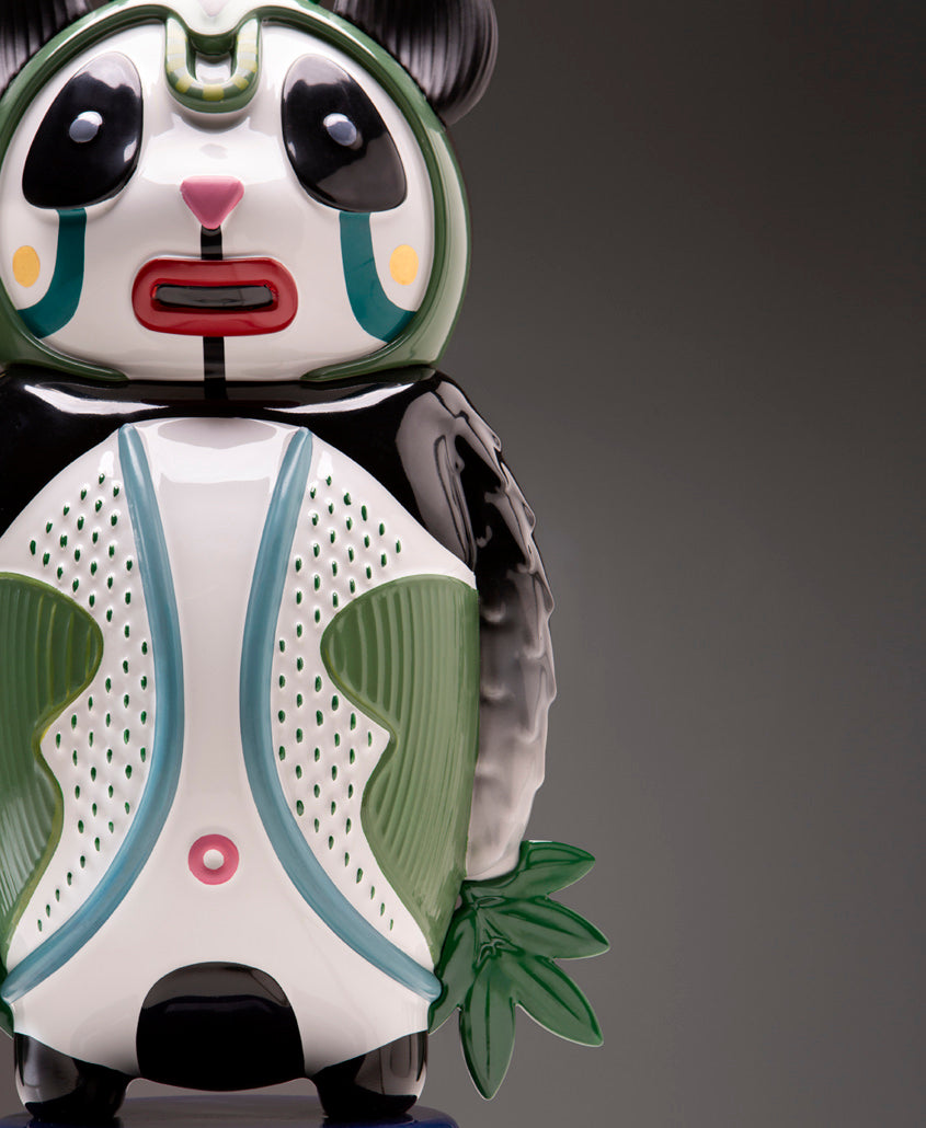 BERNARDO PANDA - Keramikskulptur von Bosa