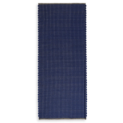 Alfombra de pana para interior y exterior en color azul