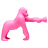 Pinke Gorilla-Stehleuchte KONG von Qeeboo mit verstellbarem Arm