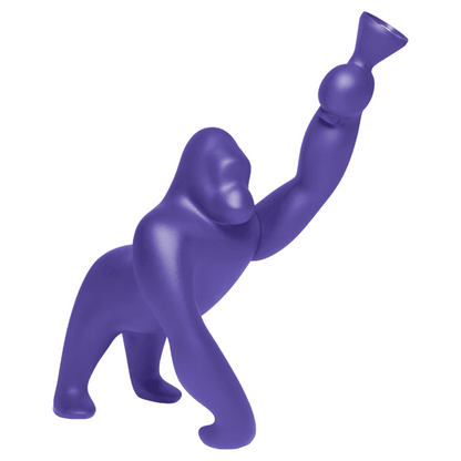 Skulpturale Designerlampe KONG in Violett für Innen- und Außenbereiche