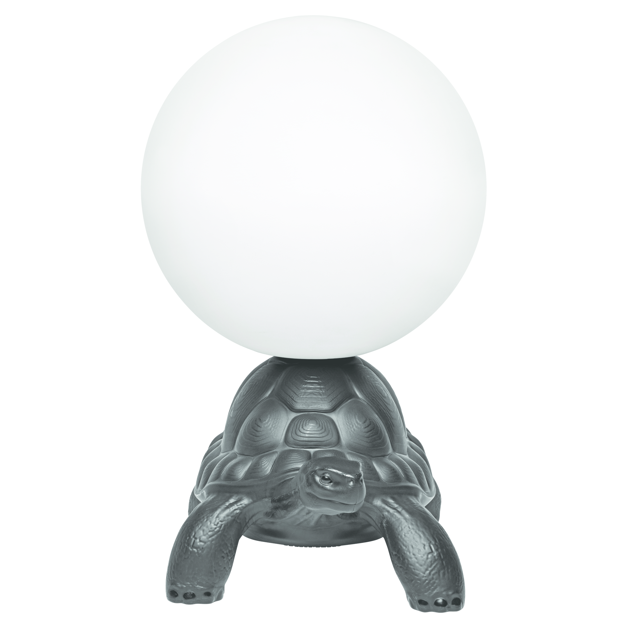 Qeeboo Designleuchte in Schwarz mit LED-Globus auf tierischer Basis